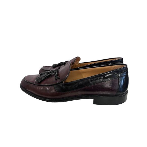 Johnston Murphy Loafers Brown Black Leather Tassel Slip On Shoes Size 8.5M main image 5